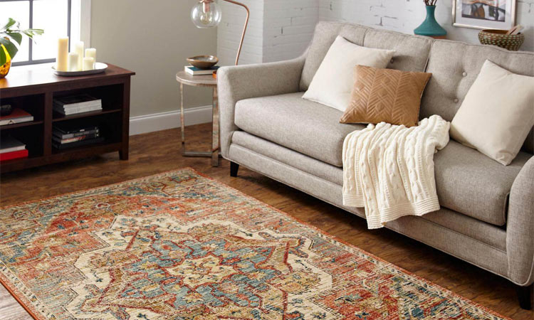 Area rug room scene