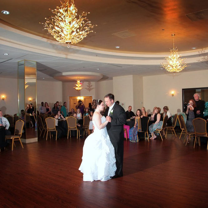 Expansive event center interior