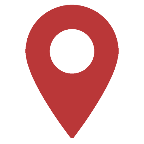 Red colored map icon