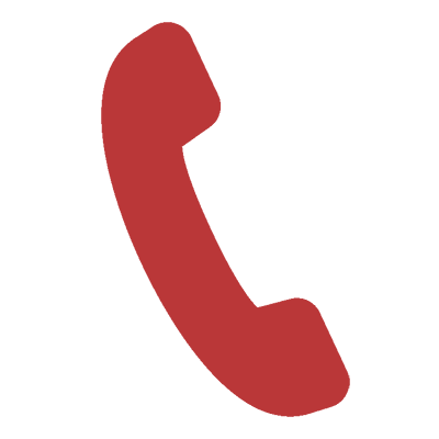 Red colored phone icon